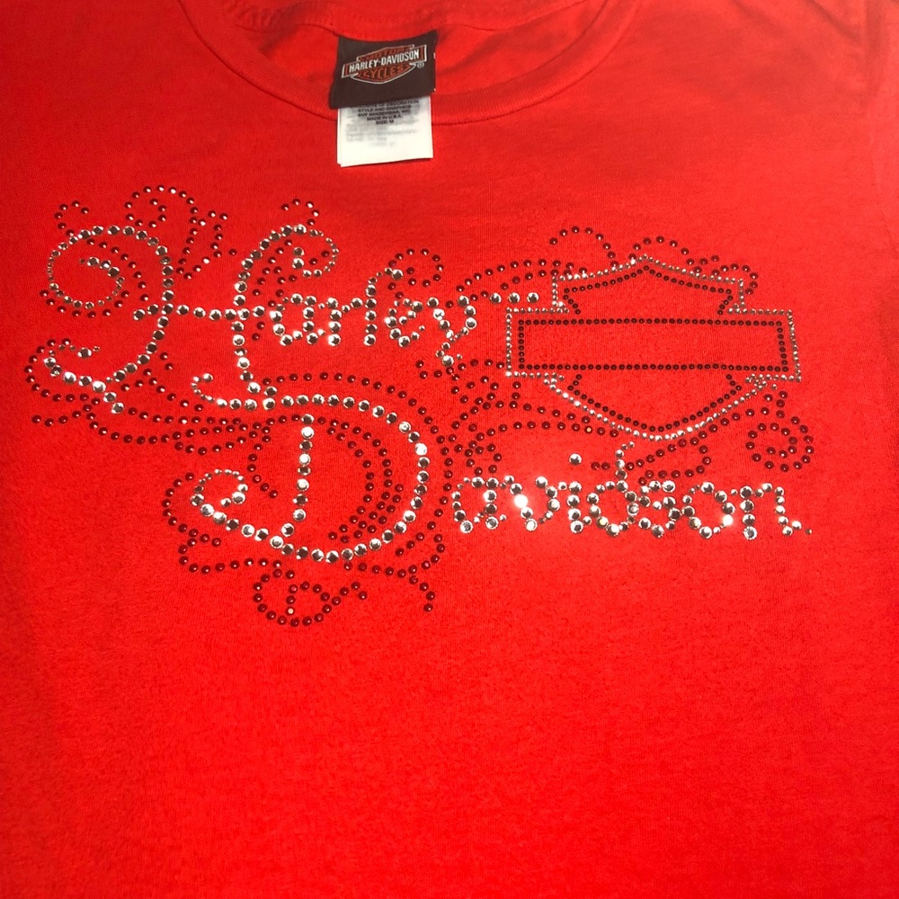 Harley Davidson T-shirt bling medium